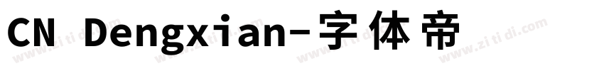 CN Dengxian字体转换